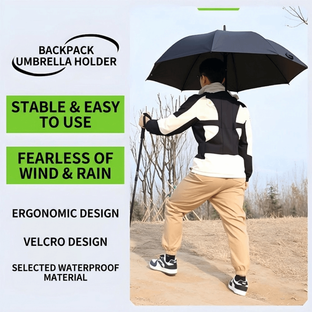Fishing Vest - Wearable Backpack Umbrella Harness Body Mounted