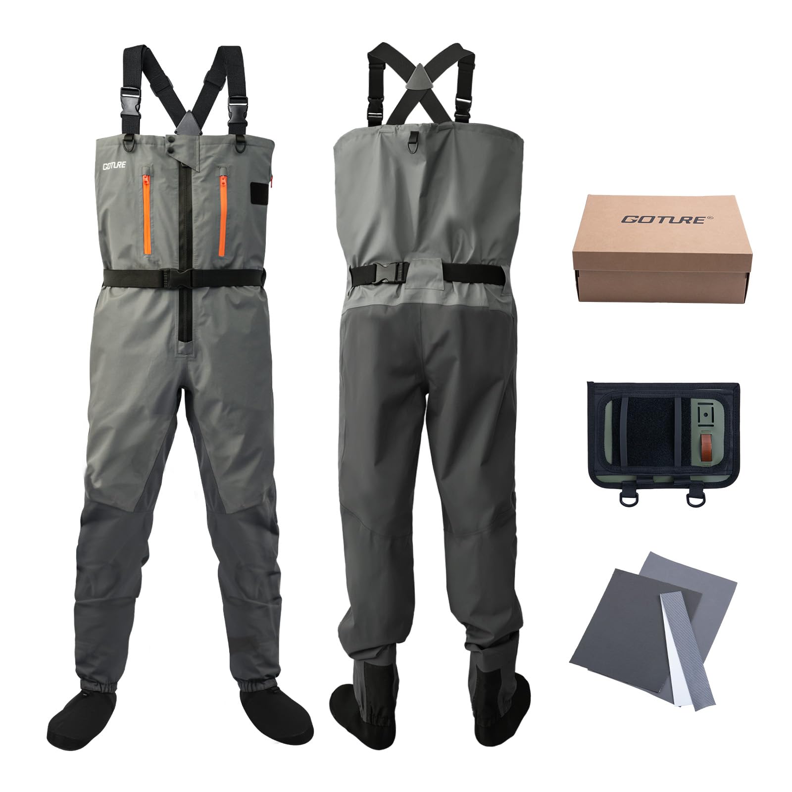 Goture 5-Layer Waterproof Fish - Fishing Waders ulasan dan harga