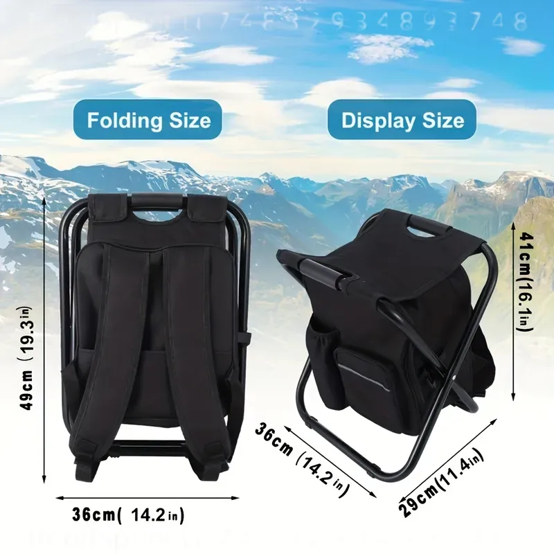 2-in-1 Portable Folding Fishin - Fishing Backpack ulasan dan harga