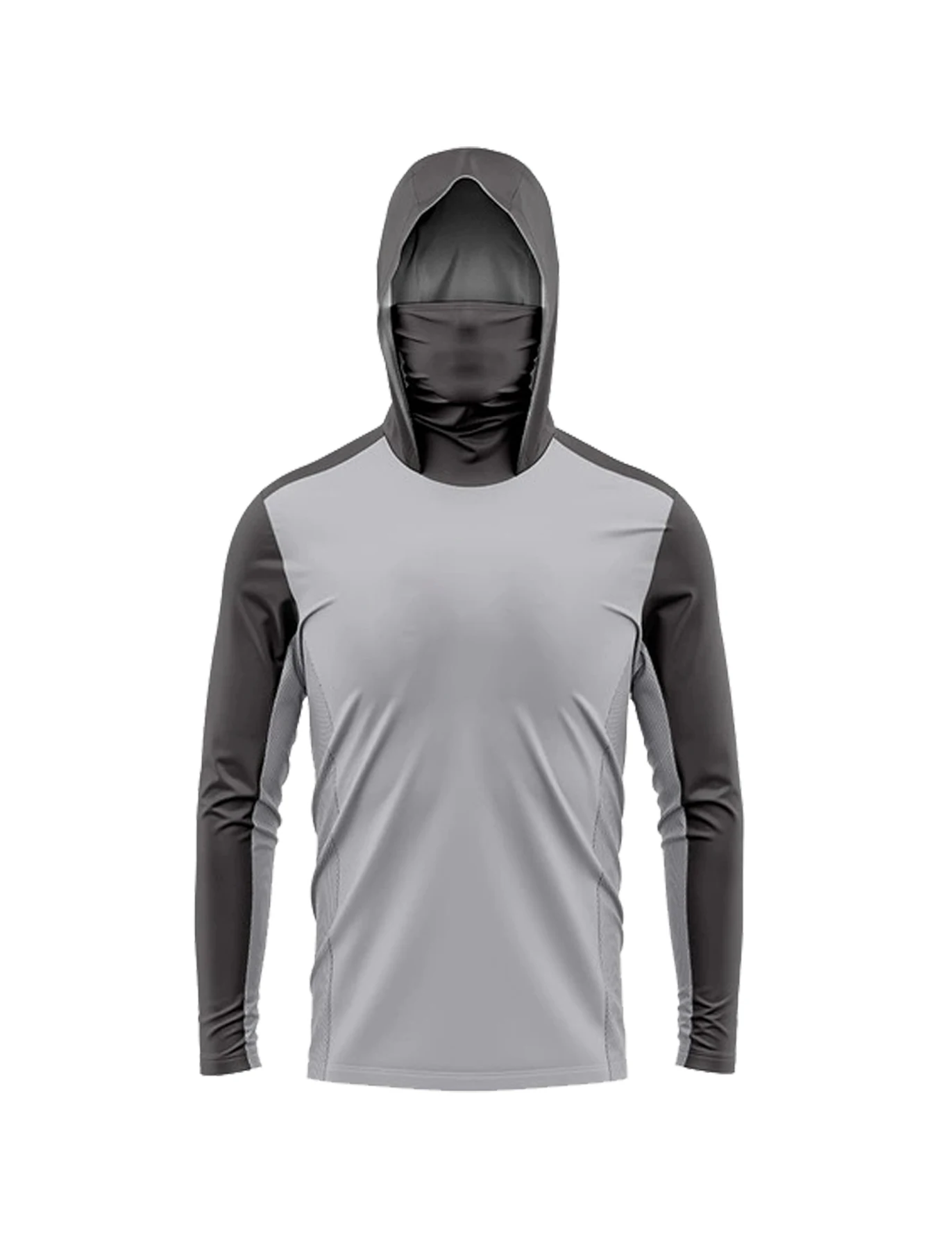 UPF50+ Sun‑Protective Men Fish - Fishing Hoodie ulasan dan harga
