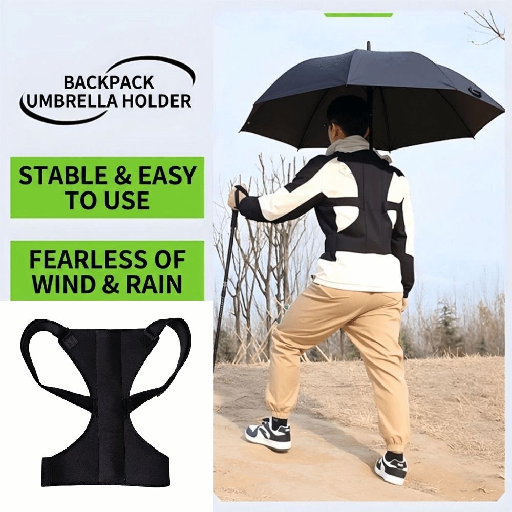Wearable Backpack Umbrella Har - Fishing Vest ulasan dan harga