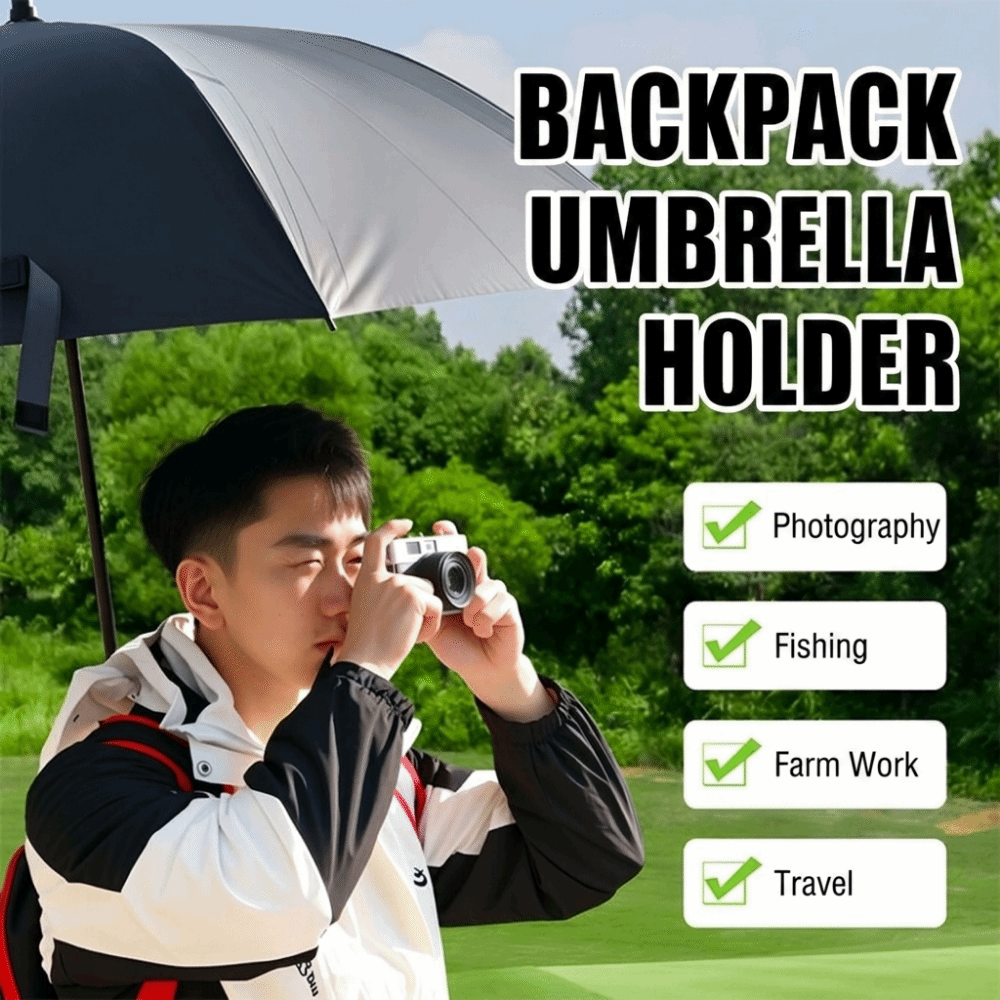 Wearable Backpack Umbrella Har - Fishing Vest ulasan dan harga