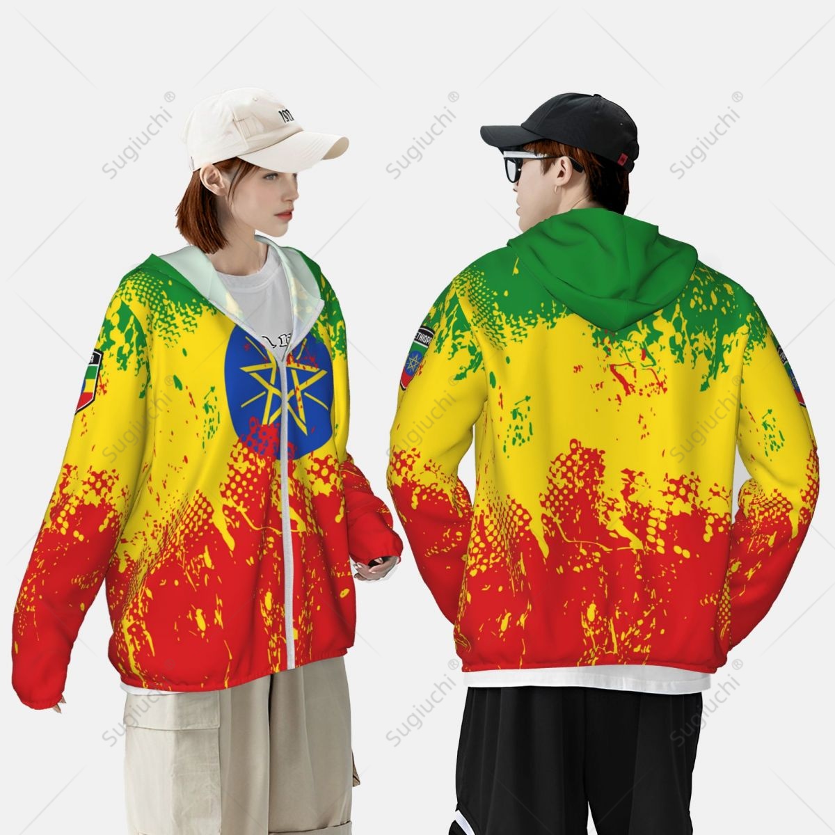 Ethiopia Flag Sun Protection H - Fishing Hoodie ulasan dan harga