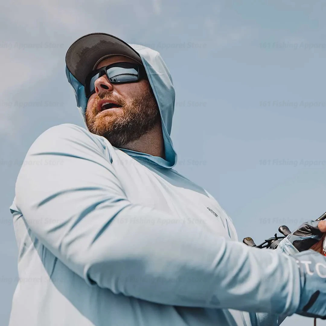 MALFC Fishing Apparel Men Hood - Fishing Shirt Uv Protection ulasan dan harga