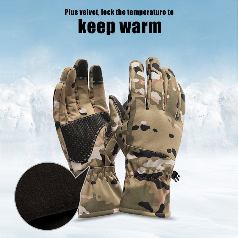 Tactics Outdoors Camouflage Hu - Fishing Gloves ulasan dan harga