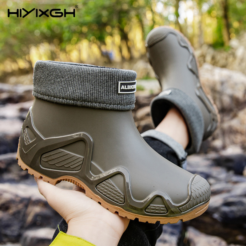 Thickened Men's Rain Boots Out - Fishing Boots ulasan dan harga