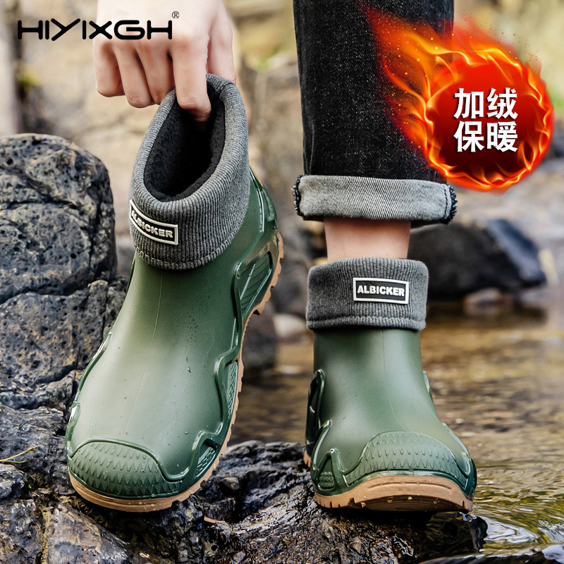 Thickened Men's Rain Boots Out - Fishing Boots ulasan dan harga